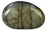 Flashy, Polished Labradorite Palm Stone - Madagascar #142839-1